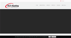 Desktop Screenshot of kle-hosting.de